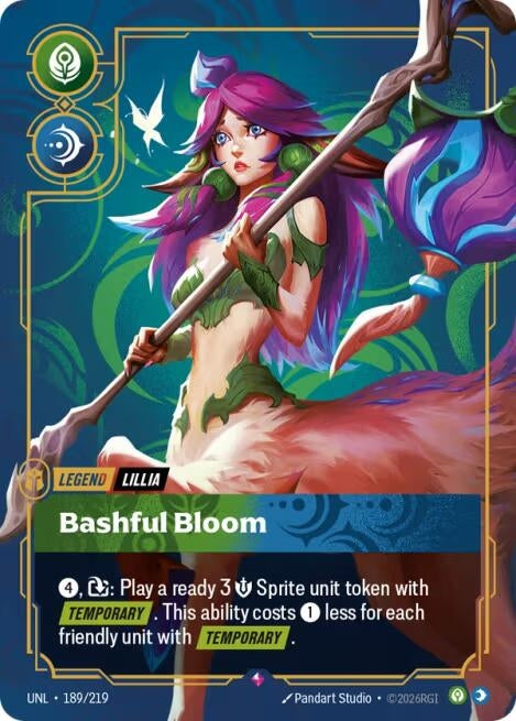 Image for Lillia - Bashful Bloom (189/219) (UNL) - Riftbound: League of Legends Trading Card Game