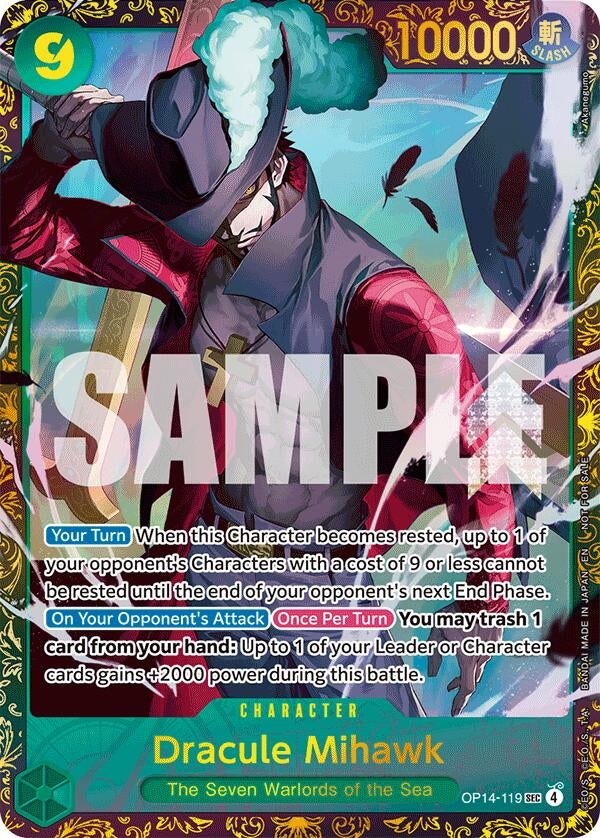 Image for Dracule Mihawk - (CS 26-27 Regionals Season 1) (OP14-119) (OP-PR) - One Piece Card Game