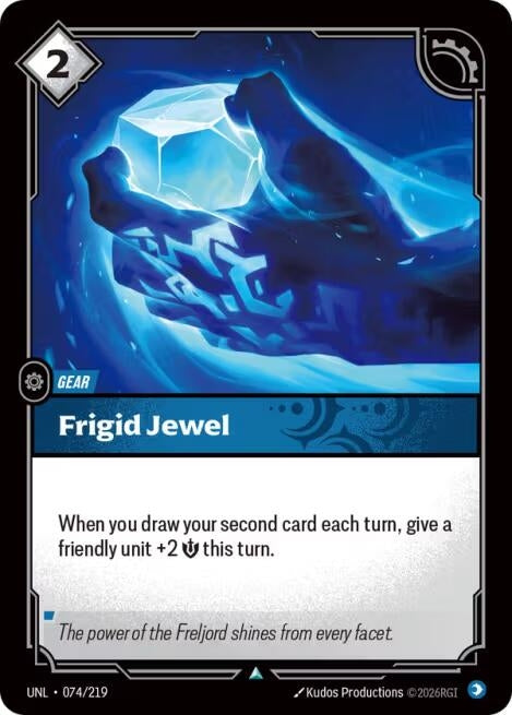 Image for Frigid Jewel (074/219) (UNL) - Riftbound: League of Legends Trading Card Game