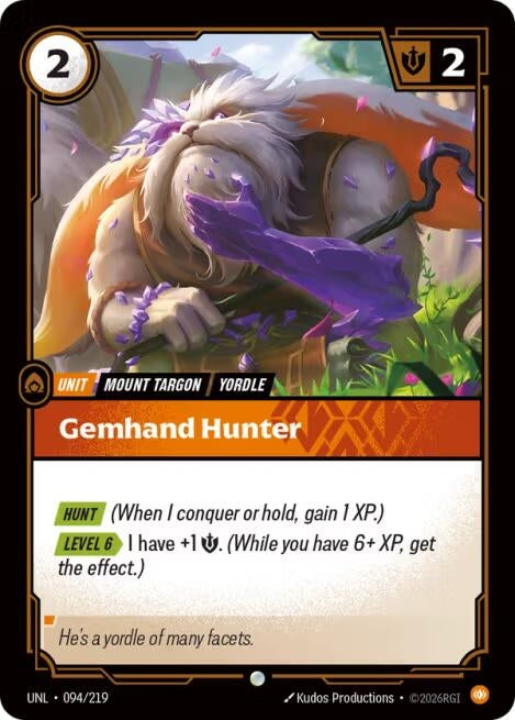 Image for Gemhand Hunter (094/219) (UNL) - Riftbound: League of Legends Trading Card Game