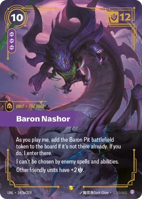Image for Baron Nashor (Alternate Art) (147a/219) (UNL) - Riftbound: League of Legends Trading Card Game