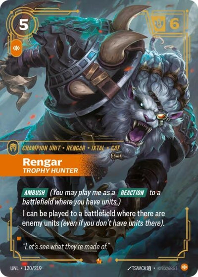 Rengar - Trophy Hunter (120/219) (UNL)