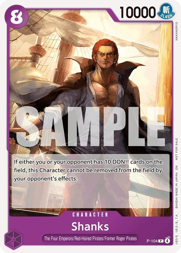 Image for Shanks (Tournament Pack 2026 Vol. 2) (P-104) (OP-PR) - One Piece Card Game