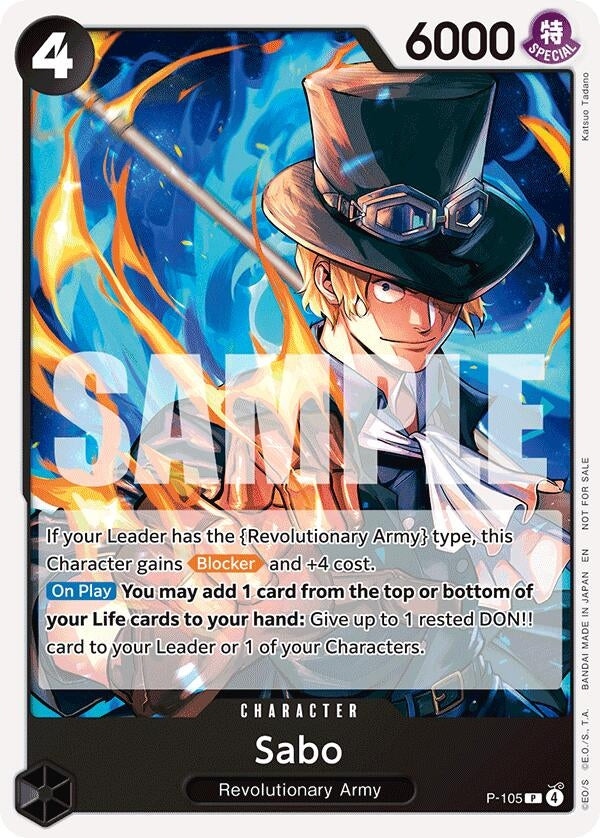 Image for Sabo (Tournament Pack 2026 Vol. 2) (P-105) (OP-PR) - One Piece Card Game