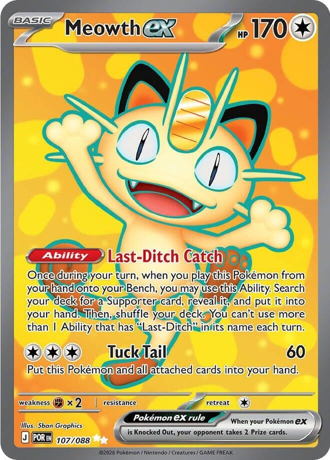 Image for Meowth ex (107/088) (POR) - Pokemon