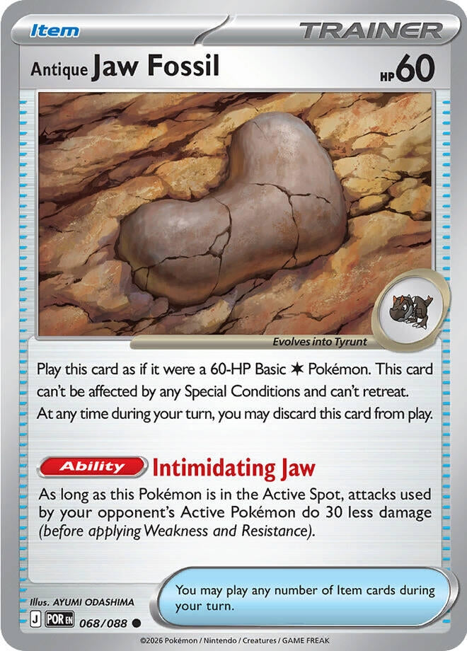 Image for Antique Jaw Fossil (068/088) (POR) - Pokemon