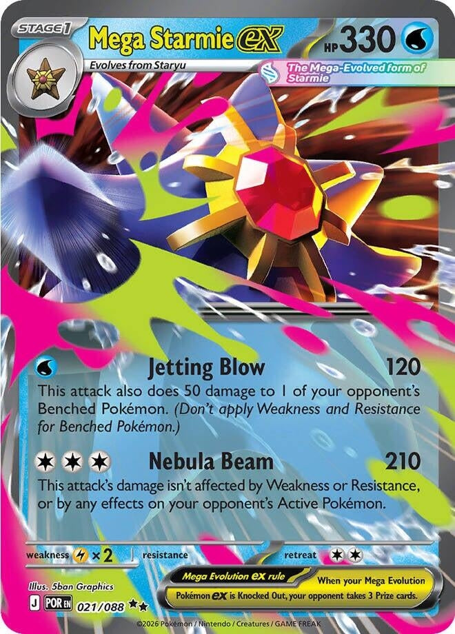 Image for Mega Starmie ex (021/088) (POR) - Pokemon