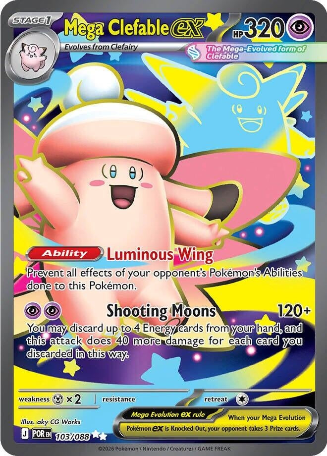 Image for Mega Clefable ex (103/088) (POR) - Pokemon