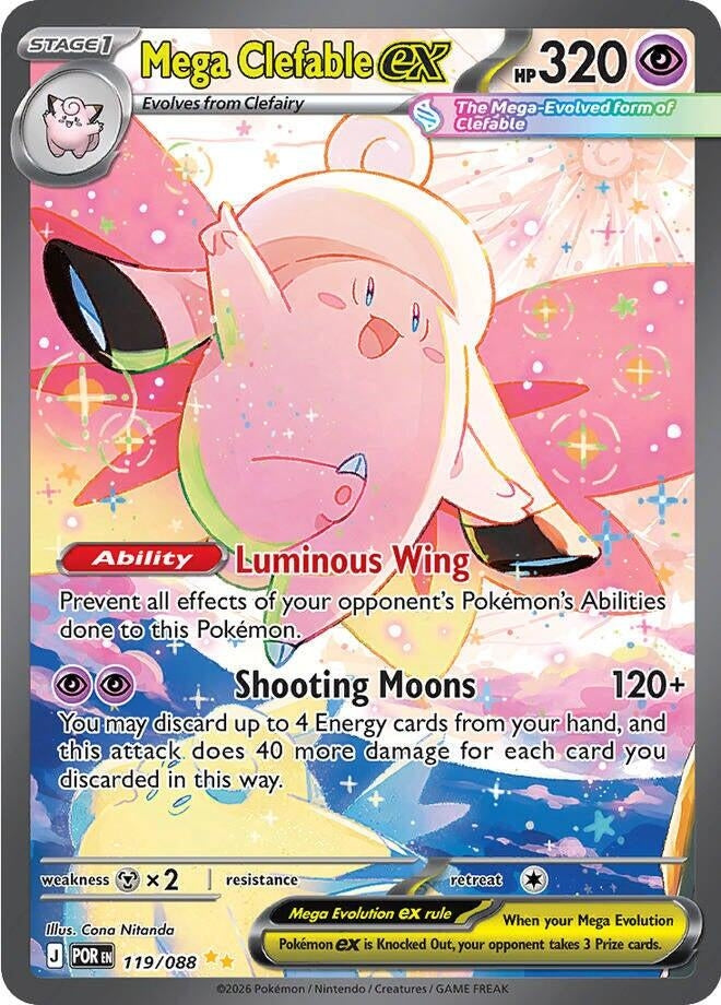 Image for Mega Clefable ex (119/088) (POR) - Pokemon
