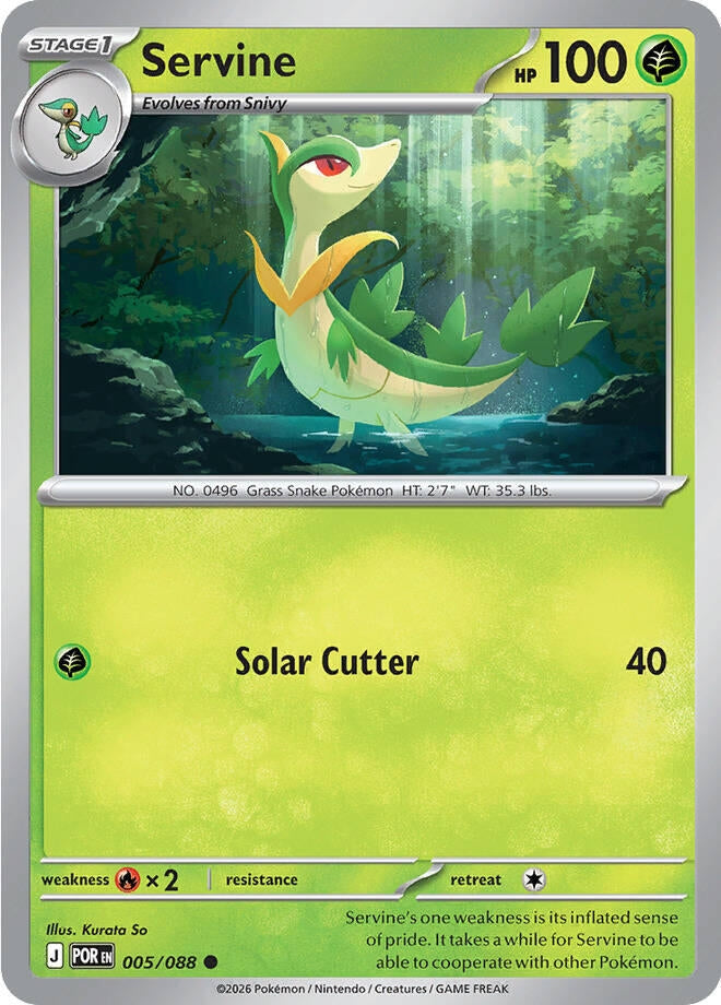 Image for Servine (005/088) (POR) - Pokemon