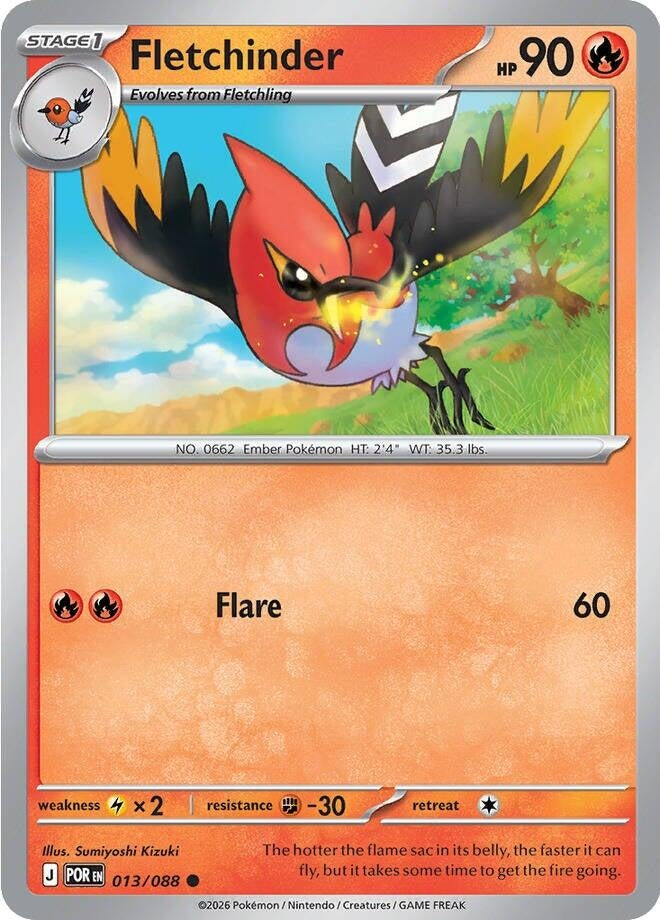 Image for Fletchinder (013/088) (POR) - Pokemon