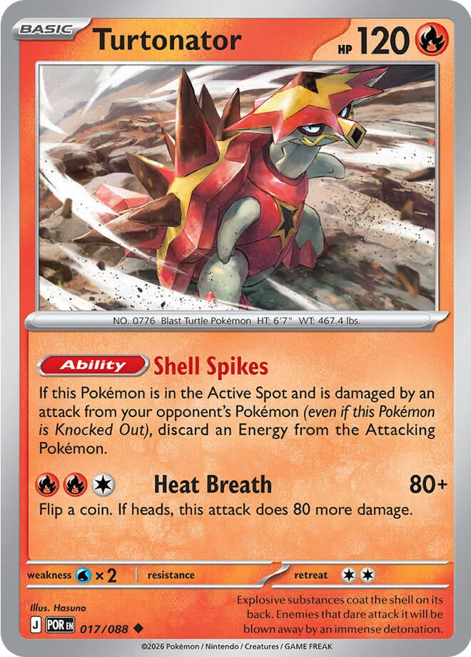 Image for Turtonator (017/088) (POR) - Pokemon