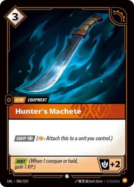 Image for Hunter's Machete (096/219) (UNL) - Riftbound: League of Legends Trading Card Game