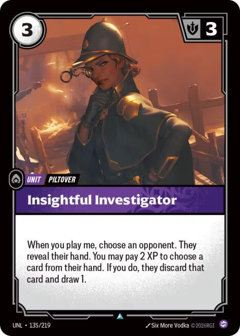 Image for Insightful Investigator (135/219) (UNL) - Riftbound: League of Legends Trading Card Game