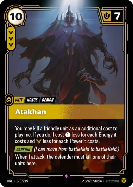 Image for Atakhan (170/219) (UNL) - Riftbound: League of Legends Trading Card Game