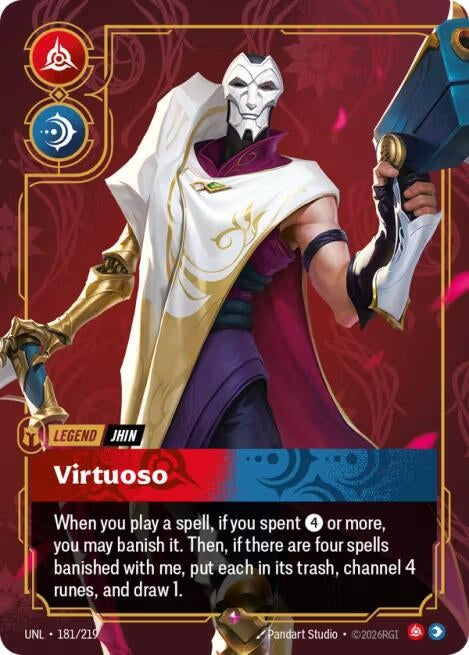 Image for Jhin - Virtuoso (181/219) (UNL) - Riftbound: League of Legends Trading Card Game