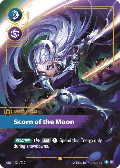 Image for Diana - Scorn of the Moon (Overnumbered) (234/219) (UNL) - Riftbound: League of Legends Trading Card Game