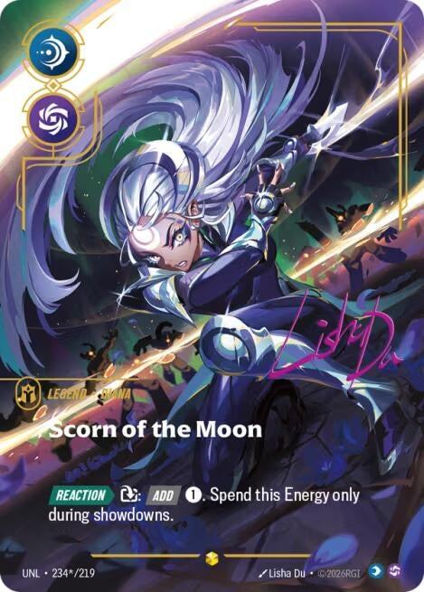 Image for Diana - Scorn of the Moon (Signature) (234*/219) (UNL) - Riftbound: League of Legends Trading Card Game