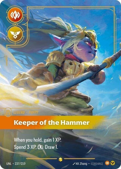 Poppy - Keeper of the Hammer (Overnumbered) (237/219) (UNL)