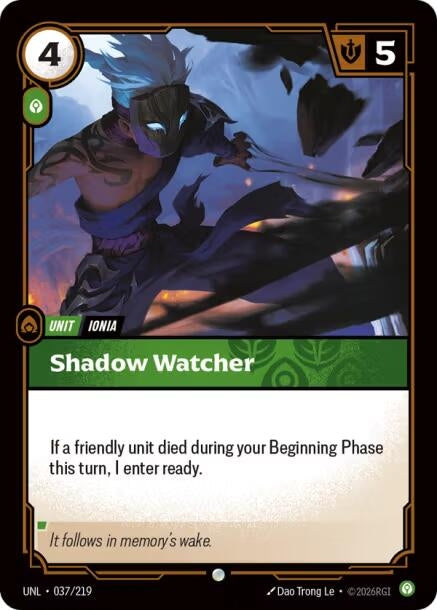 Image for Shadow Watcher (037/219) (UNL) - Riftbound: League of Legends Trading Card Game