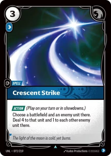 Image for Crescent Strike (072/219) (UNL) - Riftbound: League of Legends Trading Card Game