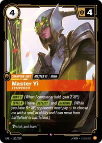Master Yi, Tempered - Unleashed - 113/219