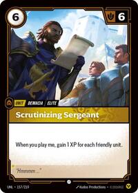 Scrutinizing Sergeant - Unleashed - 157/219
