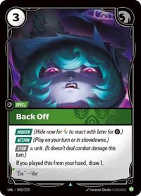 Back Off - Unleashed - 042/219