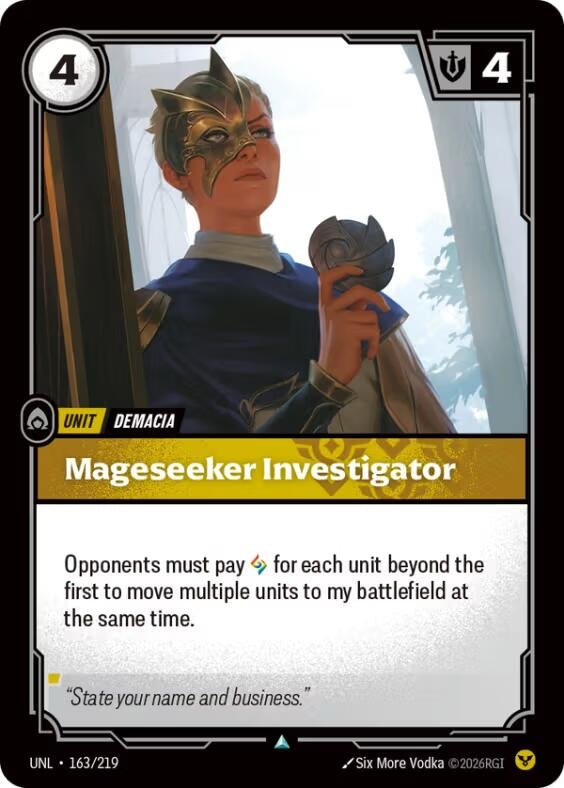 Image for Mageseeker Investigator (163/219) (UNL) - Riftbound: League of Legends Trading Card Game