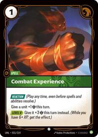 Combat Experience - Unleashed - 031/219