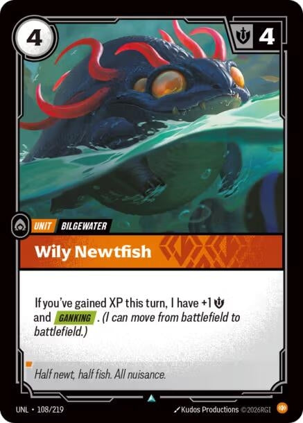 Image for Wily Newtfish (108/219) (UNL) - Riftbound: League of Legends Trading Card Game