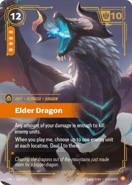 Image for Elder Dragon (118/219) (UNL) - Riftbound: League of Legends Trading Card Game