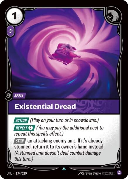 Image for Existential Dread (134/219) (UNL) - Riftbound: League of Legends Trading Card Game