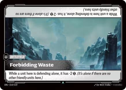Image for Forbidding Waste (210/219) (UNL) - Riftbound: League of Legends Trading Card Game
