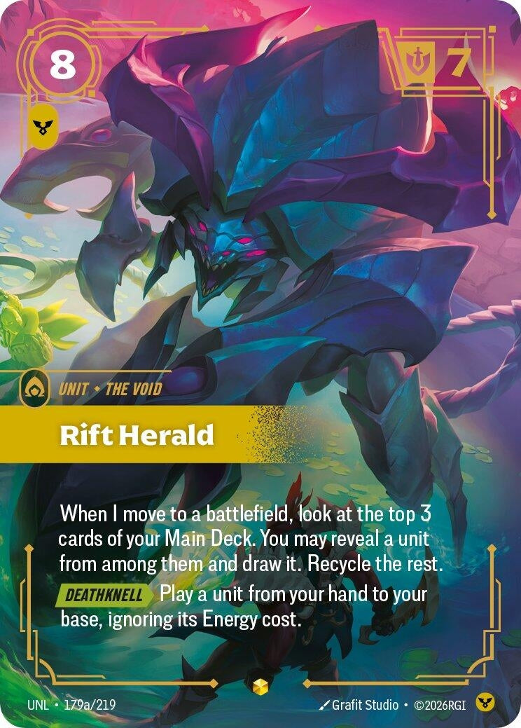 Image for Rift Herald (Alternate Art) (179a/219) (UNL) - Riftbound: League of Legends Trading Card Game