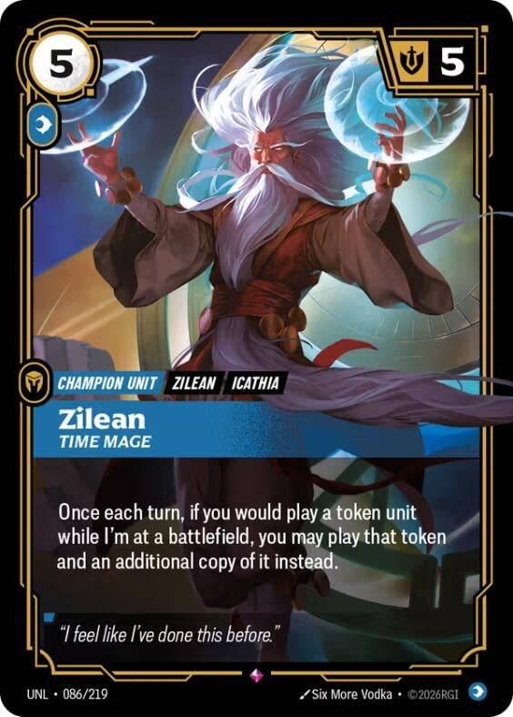 Image for Zilean - Time Mage (086/219) (UNL) - Riftbound: League of Legends Trading Card Game