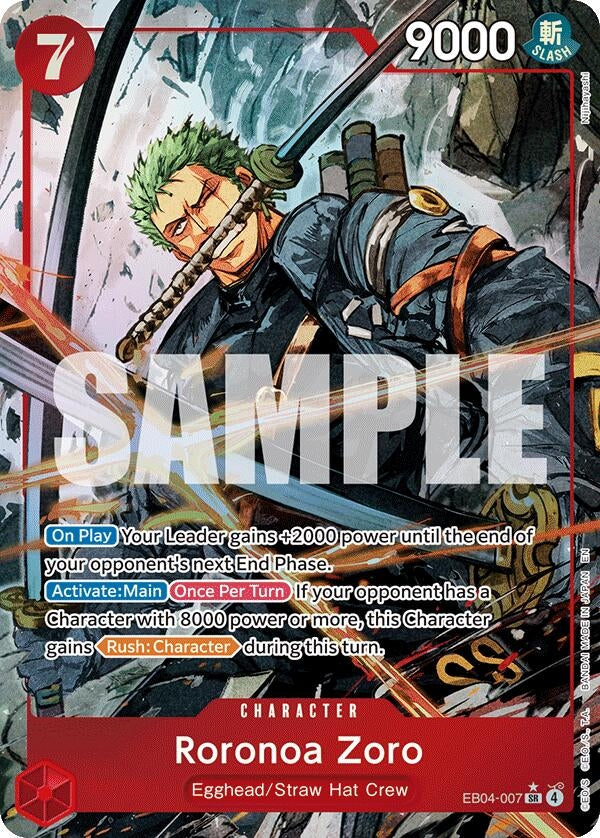 Image for Roronoa Zoro (EB04-007) (Alternate Art) (EB04-007) (OP15-EB04) - One Piece Card Game