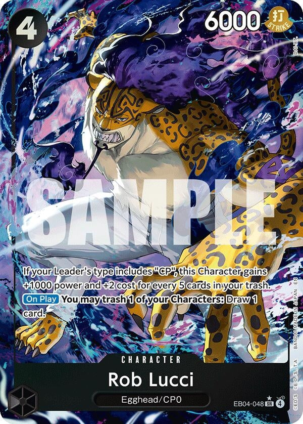 Image for Rob Lucci (Alternate Art) (EB04-048) (OP15-EB04) - One Piece Card Game
