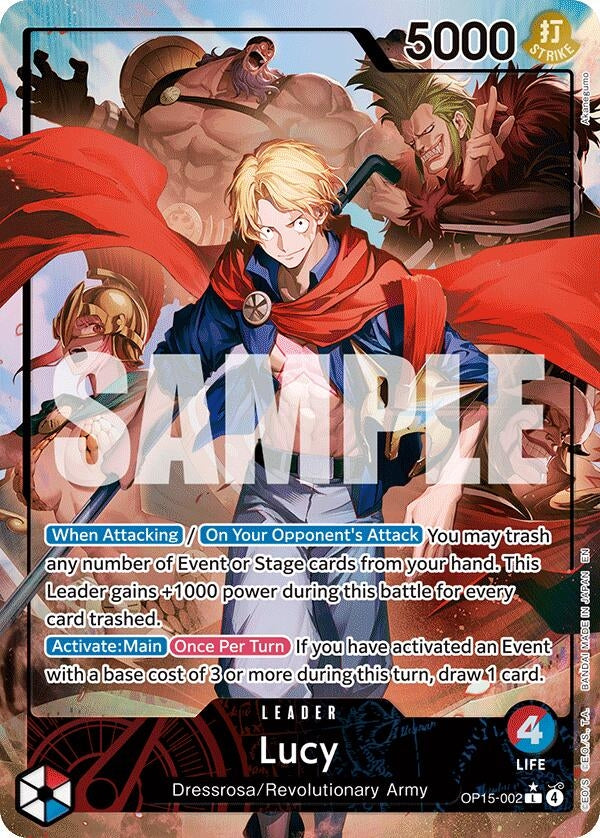 Image for Lucy (Alternate Art) (OP15-002) (OP15-EB04) - One Piece Card Game