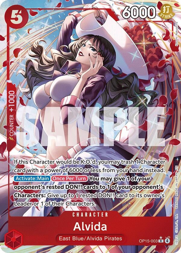 Image for Alvida (Alternate Art) (OP15-003) (OP15-EB04) - One Piece Card Game