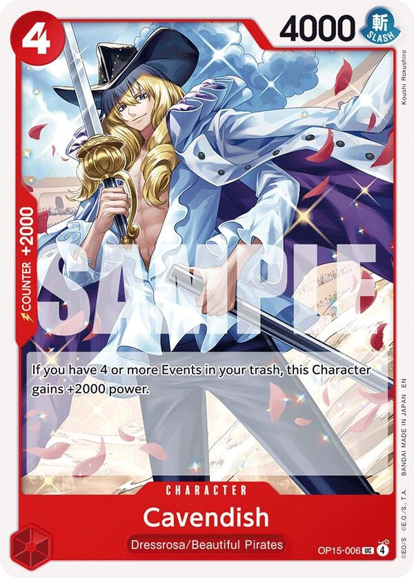 Image for Cavendish (OP15-006) (OP15-EB04) - One Piece Card Game