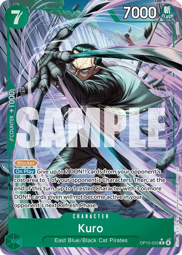 Image for Kuro (Alternate Art) (OP15-025) (OP15-EB04) - One Piece Card Game