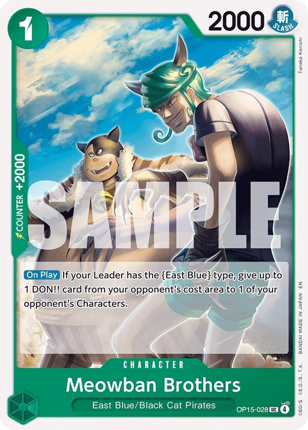 Image for Meowban Brothers (OP15-028) (OP15-EB04) - One Piece Card Game