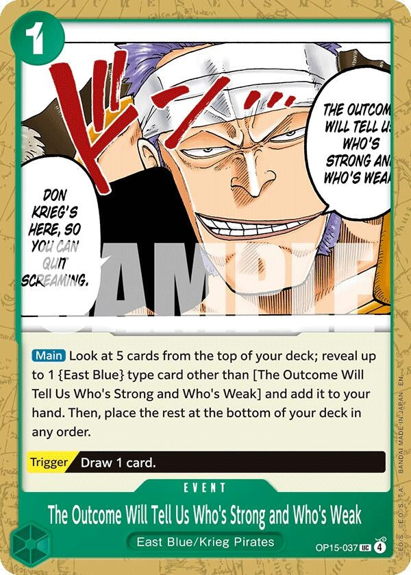 Image for The Outcome Will Tell Us Who's Strong and Who's Weak (OP15-037) (OP15-EB04) - One Piece Card Game