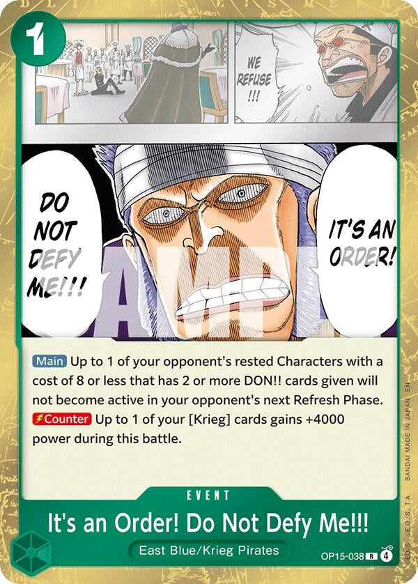 It's an Order! Do Not Defy Me!!! (OP15-038) (OP15-EB04)