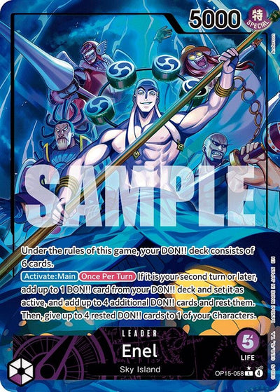 Enel (OP15-058) (Alternate Art) (OP15-058) (Adventure on Kami's Island) (OP15-EB04)
