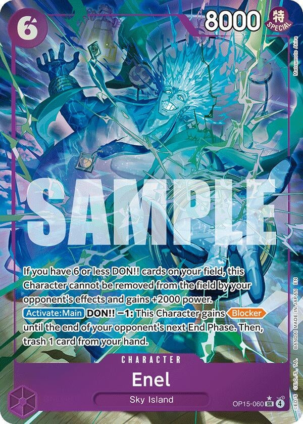 Image for Enel (OP15-060) (Alternate Art) (OP15-060) (OP15-EB04) - One Piece Card Game