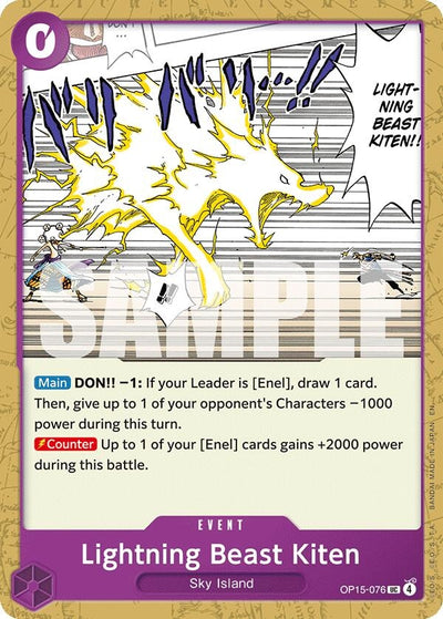Lightning Beast Kiten (OP15-076) (OP15-EB04)