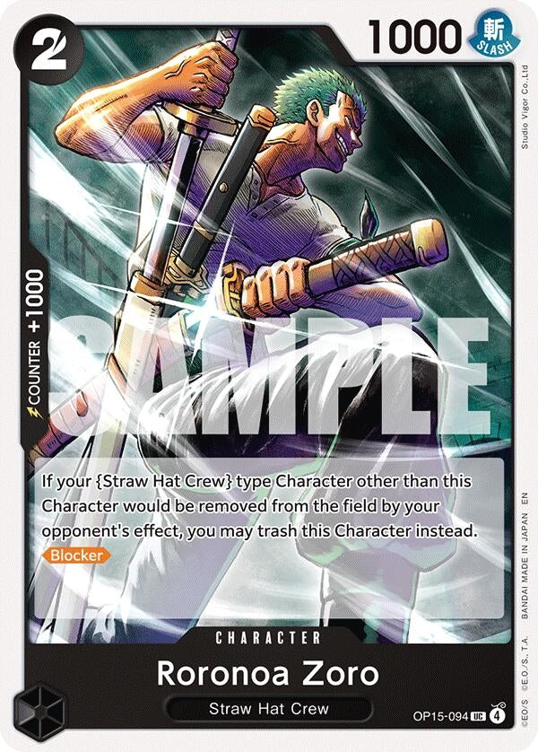 Image for Roronoa Zoro (OP15-094) (OP15-094) (OP15-EB04) - One Piece Card Game