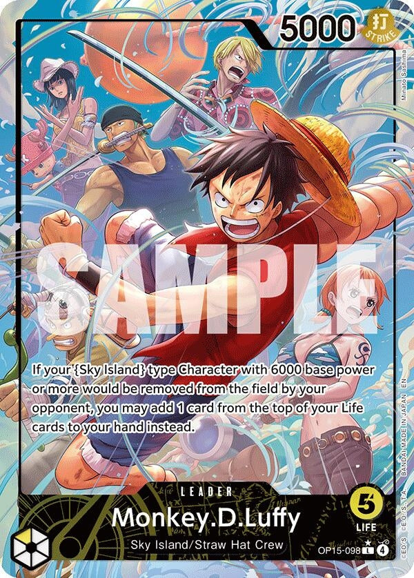 Image for Monkey.D.Luffy (OP15-098) (Alternate Art) (OP15-098) (OP15-EB04) - One Piece Card Game